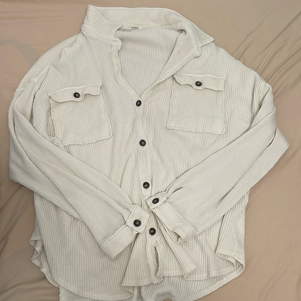 Oversized button up